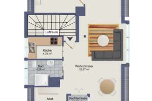 GEORGI: helle Dachgeschosswohnung mit Südwestbalkon in einem 4-Parteien-Haus – Die vollständige Adresse der Immobilie erhältst du vom Anbieter., 81249 Aubing-Süd, München – Vorschaubild 4