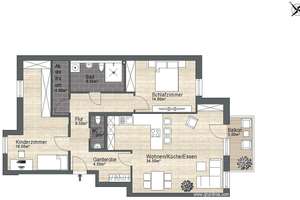 RUHIGE 3-RAUM WOHNUNG MIT LIFT IN LAUBEGAST – Die vollständige Adresse der Immobilie erhältst du vom Anbieter., 1279 Laubegast, Dresden – Vorschaubild 3