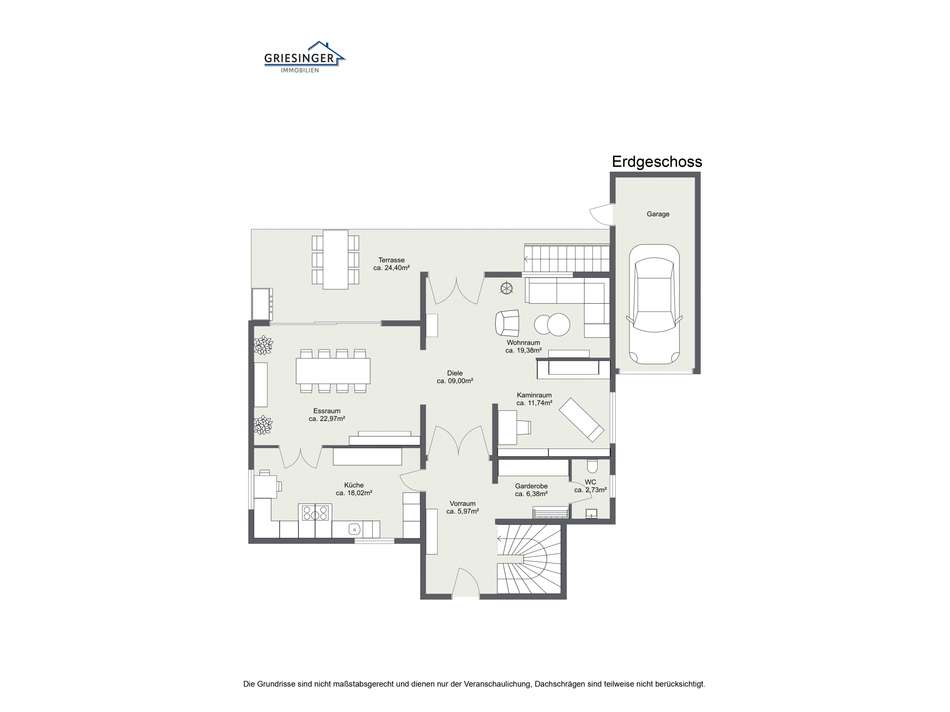 Erdgeschoss - 2D Grundriss