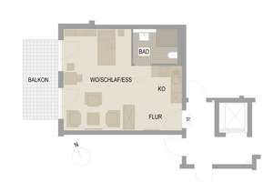 Kompaktes Apartment mit offener Küche und Balkon – Die vollständige Adresse der Immobilie erhältst du vom Anbieter., 80689 Am Westbad, München – Vorschaubild 4
