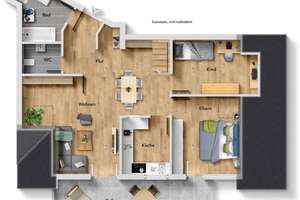 Interessante Fernsicht! Attraktive 3,5 Zimmer-Wohnung mit Balkon! – Die vollständige Adresse der Immobilie erhältst du vom Anbieter., 70435 Zuffenhausen-Schützenbühl, Stuttgart – Vorschaubild 3