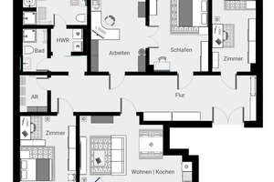 Elegante Familienwohnung im sanierten Denkmalobjekt mit hochwertiger Ausstattung | Küche zur Ablöse – Wurzner Straße 156a, 4318 Sellerhausen-Stünz, Leipzig – Vorschaubild 2