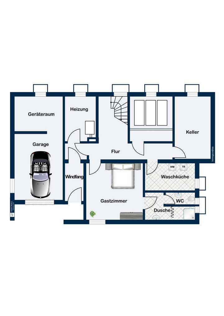 Untergeschoss Grundriss weicht