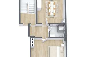 Helle 2-Zimmer-Wohnung für Singles in Herten-Langenbochum