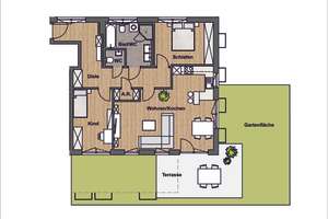 3-Zimmer Neubau Wohnung mit Garten in Aubing – Die vollständige Adresse der Immobilie erhältst du vom Anbieter., 81243 Aubing-Süd, München – Vorschaubild 5