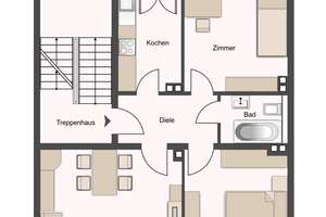 ***BELLE ETAGE MIT 3 ZIMMERN UND BALKON - TOP GRUNDRISS - NAHE DER KÖ*** – 40215 Friedrichstadt, Düsseldorf – Vorschaubild 9