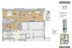 ++Exklusives Wohnen mit Elbblick++Hochwertige 3-Zimmer-Wohnung in der HafenCity Dresden++ – Die vollständige Adresse der Immobilie erhältst du vom Anbieter., 1097 Leipziger Vorstadt, Dresden – Vorschaubild 8