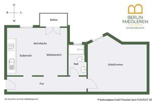 Bezugsfreie 2-Zimmer-Altbauwohnung mit Balkon direkt am Kleinen Tiergarten – Alt-Moabit 104a, 10559 Moabit, Berlin – Vorschaubild 22