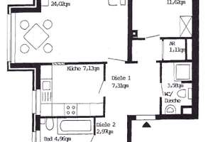PROVISIONSFREI: vermietete 3-Zimmer-Wohnung  – Die vollständige Adresse der Immobilie erhältst du vom Anbieter., 40591 Wersten, Düsseldorf – Vorschaubild 3