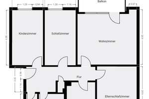Bezugsfreie modernisierte 4-Zimmer-Wohnung mit Balkon – Die vollständige Adresse der Immobilie erhältst du vom Anbieter., 64291 Arheilgen, Darmstadt – Vorschaubild 14