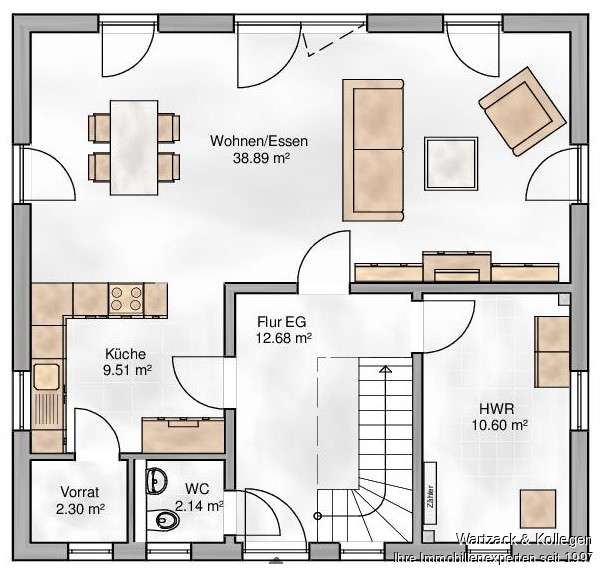 Bebauungsvorschlag "Haus Trent