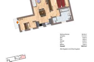 Moderne 2-Zimmer-Wohnung mit Balkon – Schifferstr. 22, 39106 Alte Neustadt, Magdeburg – Vorschaubild 13