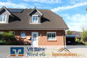 Ausgesprochen gepflegte Doppelhaushälfte mit Garage in schöner Wohnlage – Die vollständige Adresse der Immobilie erhältst du vom Anbieter., 25917 Leck – Vorschaubild 1