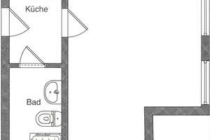 Praktisch geschnittenes möbliertes 1-Zimmer-Apartment in Fürth – 300m zur U-Bahn – Leyher Straße 10, 90763 Südstadt Industriegebiet, Fürth – Vorschaubild 6