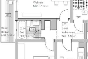 2- Zimmer- Eigentumswohnung (bezugsfrei ab 01.09.2026) mit Balkon und Stellplatz – Schriesheimer Str. 39, 69221 Dossenheim – Vorschaubild 2