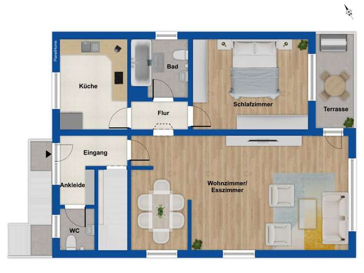 Hinteres Haus Erdgeschoss