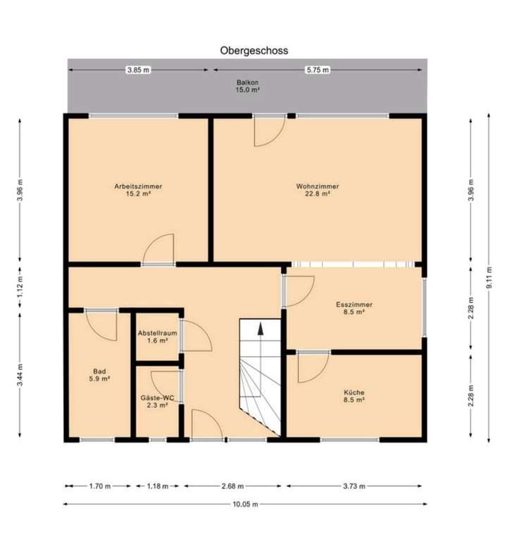 Grundriss Obergeschoss