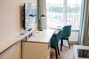 Perfekte Kapitalanlage! Bezugsfreies möbliertes Studio im Fritz Tower Berlin mit grandiosem Ausblick – Lehrter Straße 24 B, 10557 Moabit, Berlin – Vorschaubild 3