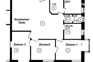 Schöne, zentral gelegene 3-Zimmer-Wohnung - sehr gut für eine WG geeignet! – Klinkerberg 2, 86152 Stadtjägerviertel, Augsburg – Vorschaubild 9