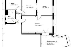 Freundliche, helle 3-Zimmer-Wohnung in DA-Arheilgen mit sonniger, ruhiger Süd-West Terasse – Frankfurter Landstraße 136, 64291 Arheilgen, Darmstadt – Vorschaubild 8
