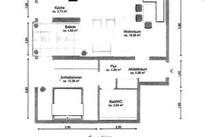 3,6% Rendite! Helle, renovierte 2 ZKB mit Einbauküche, Fahrstuhl und Balkon in ruhiger Lage! – Die vollständige Adresse der Immobilie erhältst du vom Anbieter., 86167 Lechhausen-West, Augsburg – Vorschaubild 8