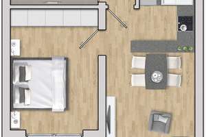 2 Zimmer Wohnung in gehobenem Wohnquartier unweit des Bunten Garten – Die vollständige Adresse der Immobilie erhältst du vom Anbieter., 41061 Eicken, Mönchengladbach – Vorschaubild 3