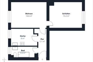 2-Zimmer-Wohnung  in der Jakobervorstadt inkl. Garage – Die vollständige Adresse der Immobilie erhältst du vom Anbieter., 86152 Jakoberstadt-Süd, Augsburg – Vorschaubild 8