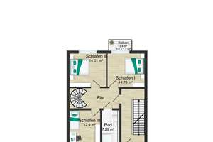 Neuwertige, energieefiziente 4-Zimmer-Maisonette mit eigenem Garten – Die vollständige Adresse der Immobilie erhältst du vom Anbieter., 51103 Höhenberg, Köln – Vorschaubild 12