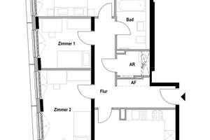 Großzügig leben bei Auf 265Grad Domblick – 4 Zimmer mit Loggia – Die vollständige Adresse der Immobilie erhältst du vom Anbieter., 28203 Ostertor, Bremen – Vorschaubild 2