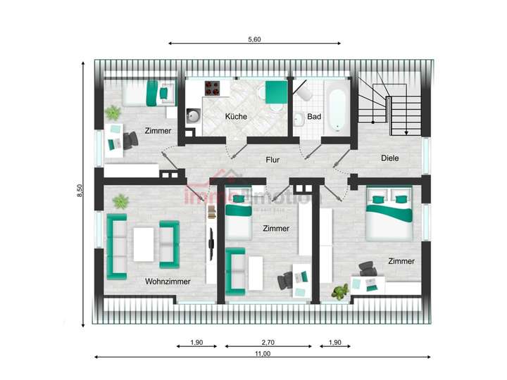 Grundriss DG