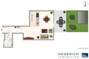 HEGERICH: Stilvoll wohnen  – exklusives 1-Zimmer-Gartenapartment in Obersendling! – Die vollständige Adresse der Immobilie erhältst du vom Anbieter., 81379 Obersendling, München – Vorschaubild 17