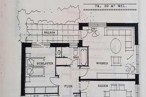 Helle 3-Raum-Hochparterre-Wohnung mit Balkon und EBK in Hamburg-Rahlstedt – Heestweg 2, 22143 Rahlstedt, Hamburg – Vorschaubild 2