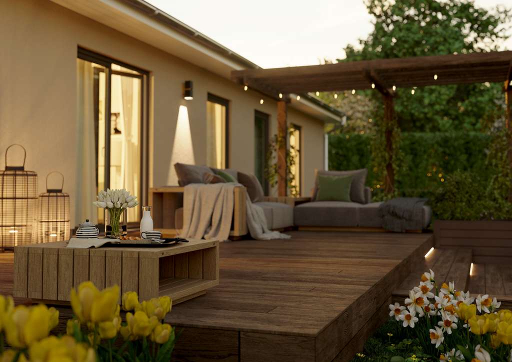 Immobilie in Jesenwang - Hier beginnt Ihr neues Kapitel:  Bungalow massiv gebaut und barrierearm in Jesenwang-Pfaffenhofen - Bild 1