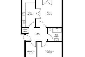 Vermietete Kapitalanlage in Tibarg-Nähe:             2,5-Zi.-Wohnung mit Süd-Balkon und Tiefgarage – Die vollständige Adresse der Immobilie erhältst du vom Anbieter., 22459 Niendorf, Hamburg – Vorschaubild 10
