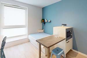 1 Monat mietfrei! Smartes 1-Zimmer-Apartment für Studierende im Quartillion Wiesbaden – Im Rad 15, 65197 Rheingauviertel / Hollerborn, Wiesbaden – Vorschaubild 5