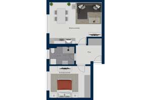 Möblierte 2-Zimmerwohnung in Bogenhausen – Die vollständige Adresse der Immobilie erhältst du vom Anbieter., 81927 Englschalking, München – Vorschaubild 9