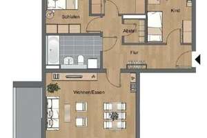 Nachmieter gesucht für moderne 3-Raum-Wohnung mit Einbauküche nach Erstbezug