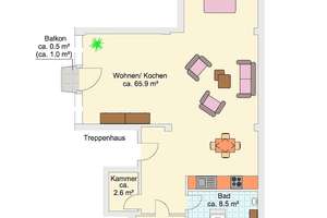 Mit Einzugs-BONUS! Individueller Wohngenuss in der City °° viel Platz auf 81 m², große Fensterfront – Stresemannstraße 12, 40210 Stadtmitte, Düsseldorf – Vorschaubild 10