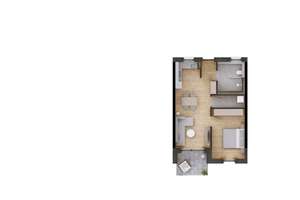 Moderne 2-Zimmer-Wohnung mit Garten - Erstbezug – Platanenstraße 17, 94405 Landau an der Isar – Vorschaubild 2