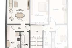 1,5-Zimmer-Wohnung | Erstbezug nach Sanierung | 2 Balkone |  Tageslichtbad | hochwertige Einbauküche – Die vollständige Adresse der Immobilie erhältst du vom Anbieter., 68165 Schwetzingerstadt/Oststadt, Mannheim – Vorschaubild 7