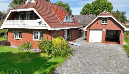 Bild von Großzügiges Einfamilienhaus mit Doppelgarage im Jemgumer Ortskern