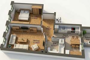 Wohnen mit Stil: 2-Zimmer-Altbauwohnung mit Balkon & Parkett – Die vollständige Adresse der Immobilie erhältst du vom Anbieter., 4299 Stötteritz, Leipzig – Vorschaubild 8