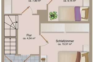 Attraktive Gelegenheit in Wolfen: Reihenmittelhaus mit gepflegtem Garten, Terrasse & Ausbaureserve – Reudener Straße 25a, 6766 Bitterfeld-Wolfen – Vorschaubild 3