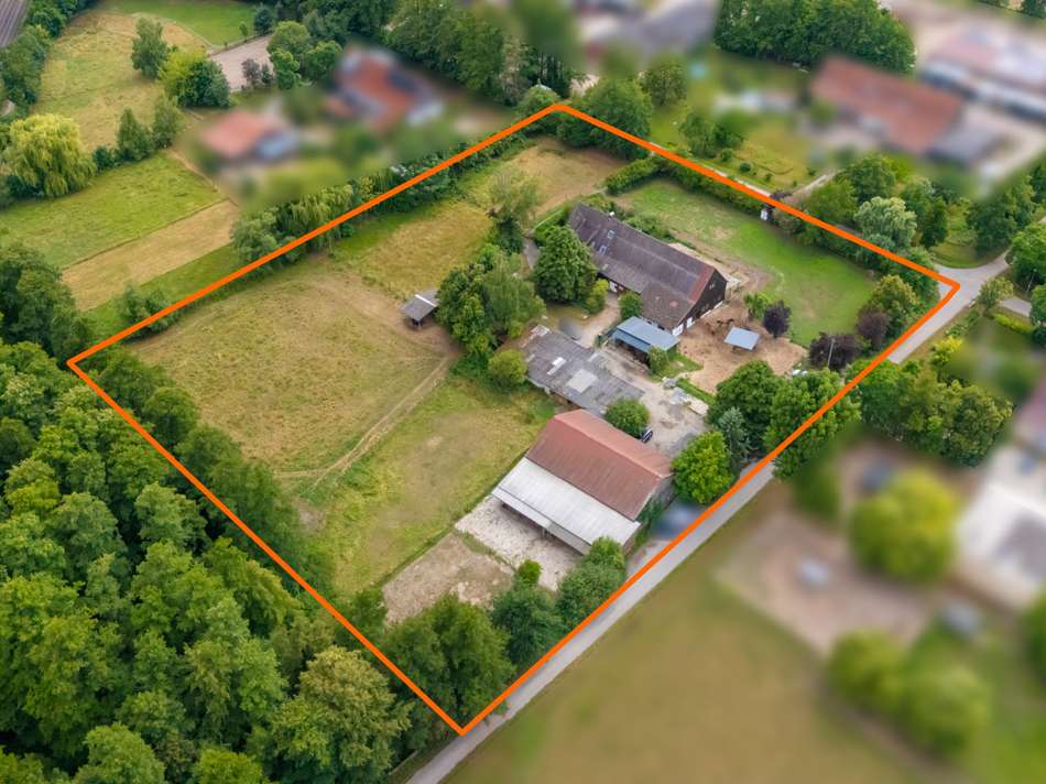 Luftansicht Hofreite