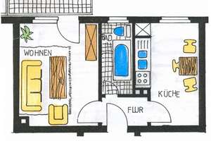 1-Zimmer-Wohnung in Pforzheim (Weststadt) – Westliche 230, 75172 Arlinger, Pforzheim – Vorschaubild 2