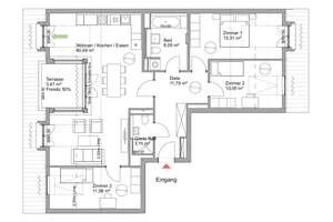 Repräsentative 4-Zimmer-Wohnung in denkmalgeschütztem Ensemble – Schwedische Allee 21-41, 14476 Fahrland, Potsdam – Vorschaubild 7