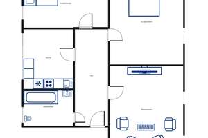 Geräumige 3-Zimmer-Wohnung im Dachgeschoss mit Einbauküche – Narzissenweg 8, 37081 Weststadt, Göttingen – Vorschaubild 2