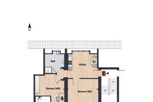 Zimmer innerhalb einer 2er-WG // DG links – Kleiststr. 12, 38440 Stadtmitte (Ortsteil), Wolfsburg – Vorschaubild 6