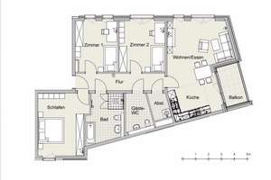 4-Zimmer-Wohnung im Bornstedter Feld- Ideal für Familien  – Hermann-Kasack-Strasse 7, 14469 Bornstedt, Potsdam – Vorschaubild 2