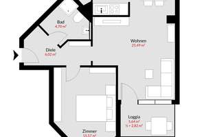 Freimann - Hell. Gepflegt. Zeitlos. - Sonnenloggia zur Erholung! – Die vollständige Adresse der Immobilie erhältst du vom Anbieter., 80939 Freimann, München – Vorschaubild 10